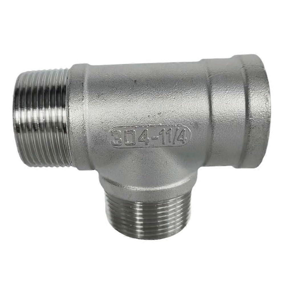 FemaleMaleMale Threaded 3 Way Tee SS304 Stainless Steel Threaded Tee, One Female, Two Male, 1/4 To 1 Inch