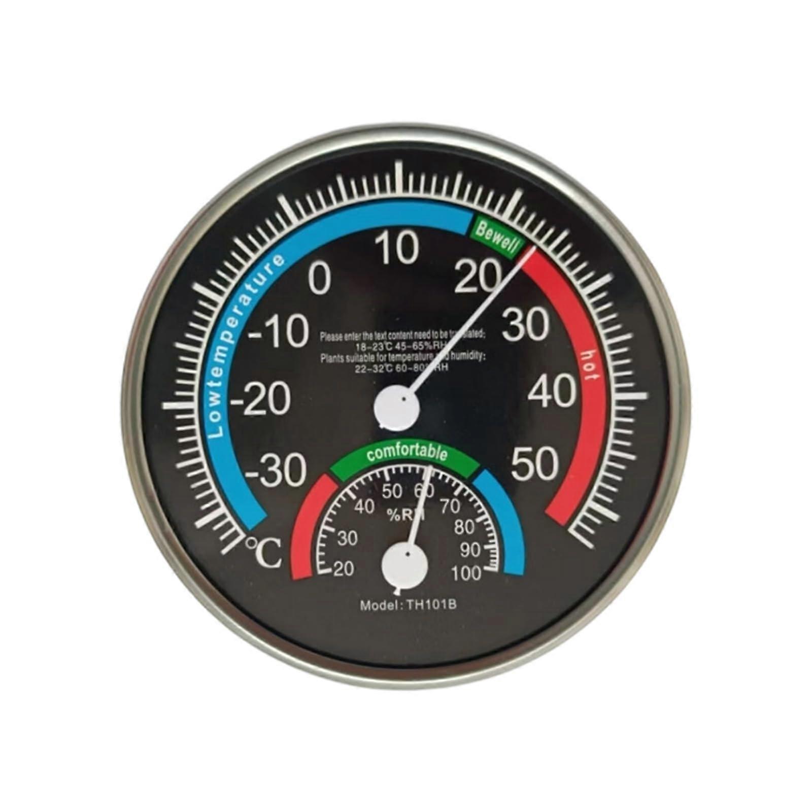 Analog Thermometer Hygrometer with Large Display  Accuracy Wall Mounted for Home Office