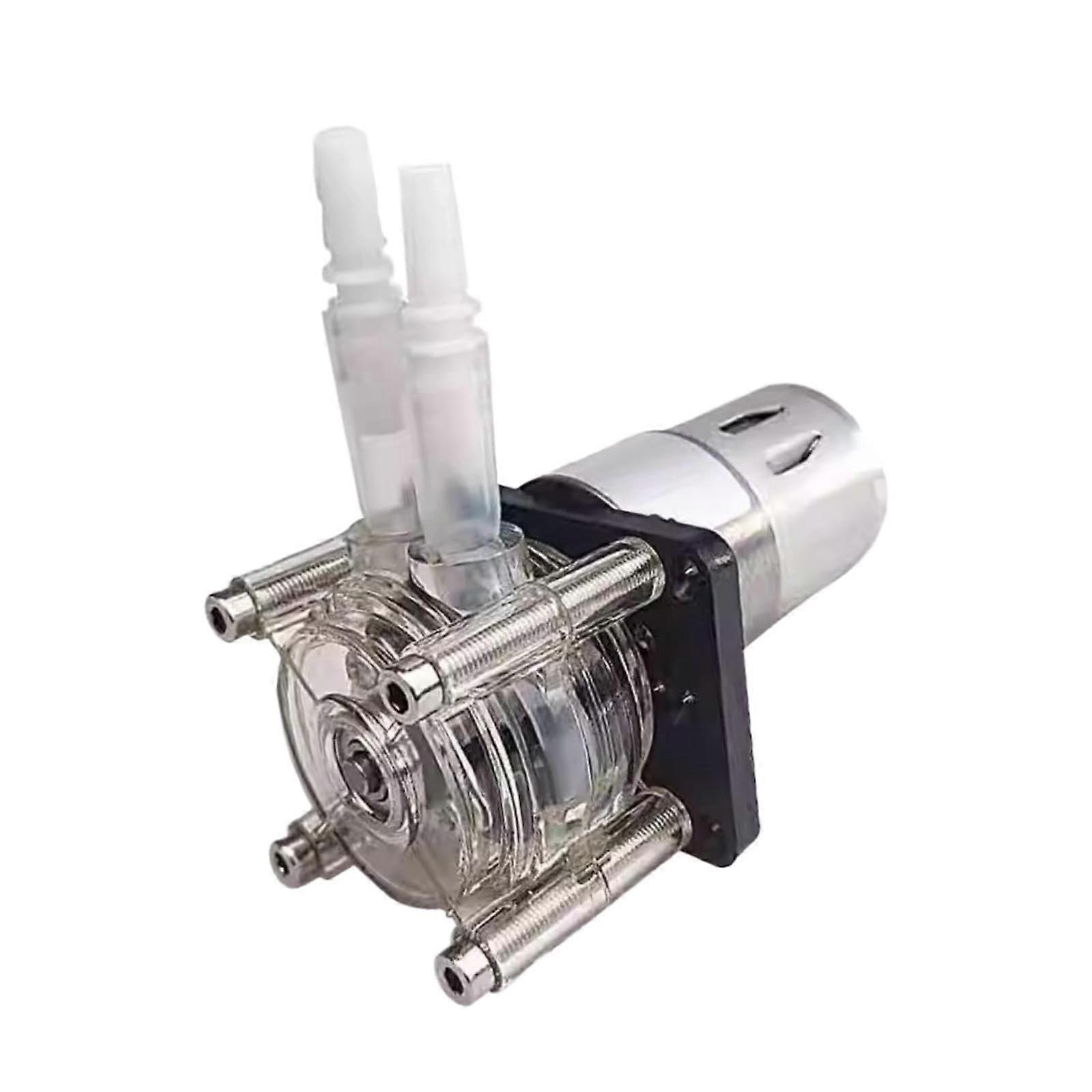 12V  Precision DC Peristaltic Pump with Durable Stainless Rollers for Aquarium and Lab Use