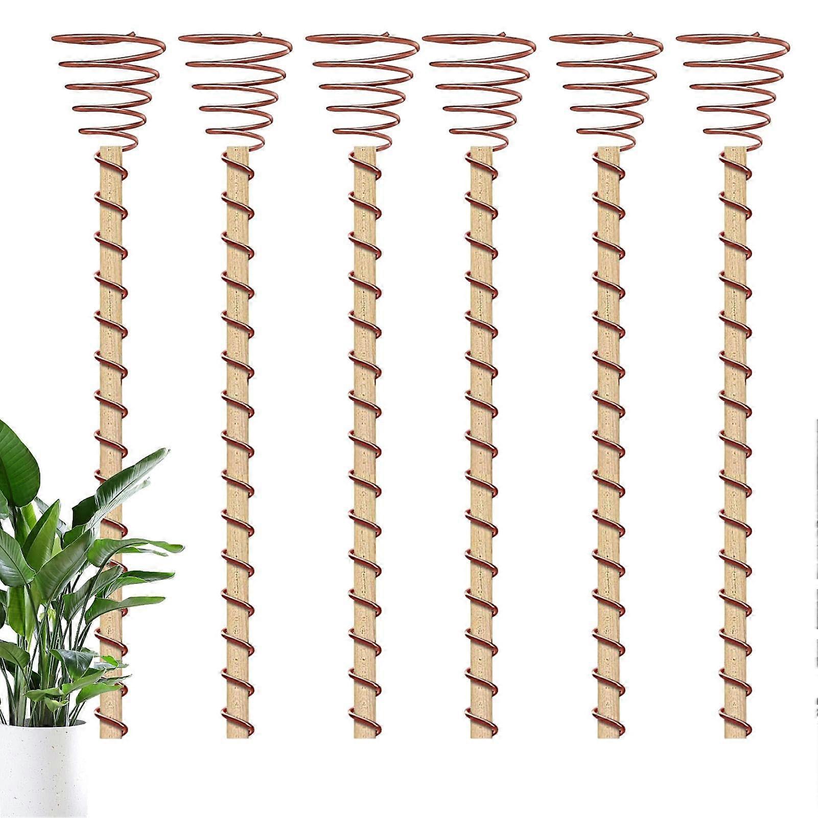 Handmade Copper Garden Stakes 6 Pack RustResistant Plant Support for Climbing Plants