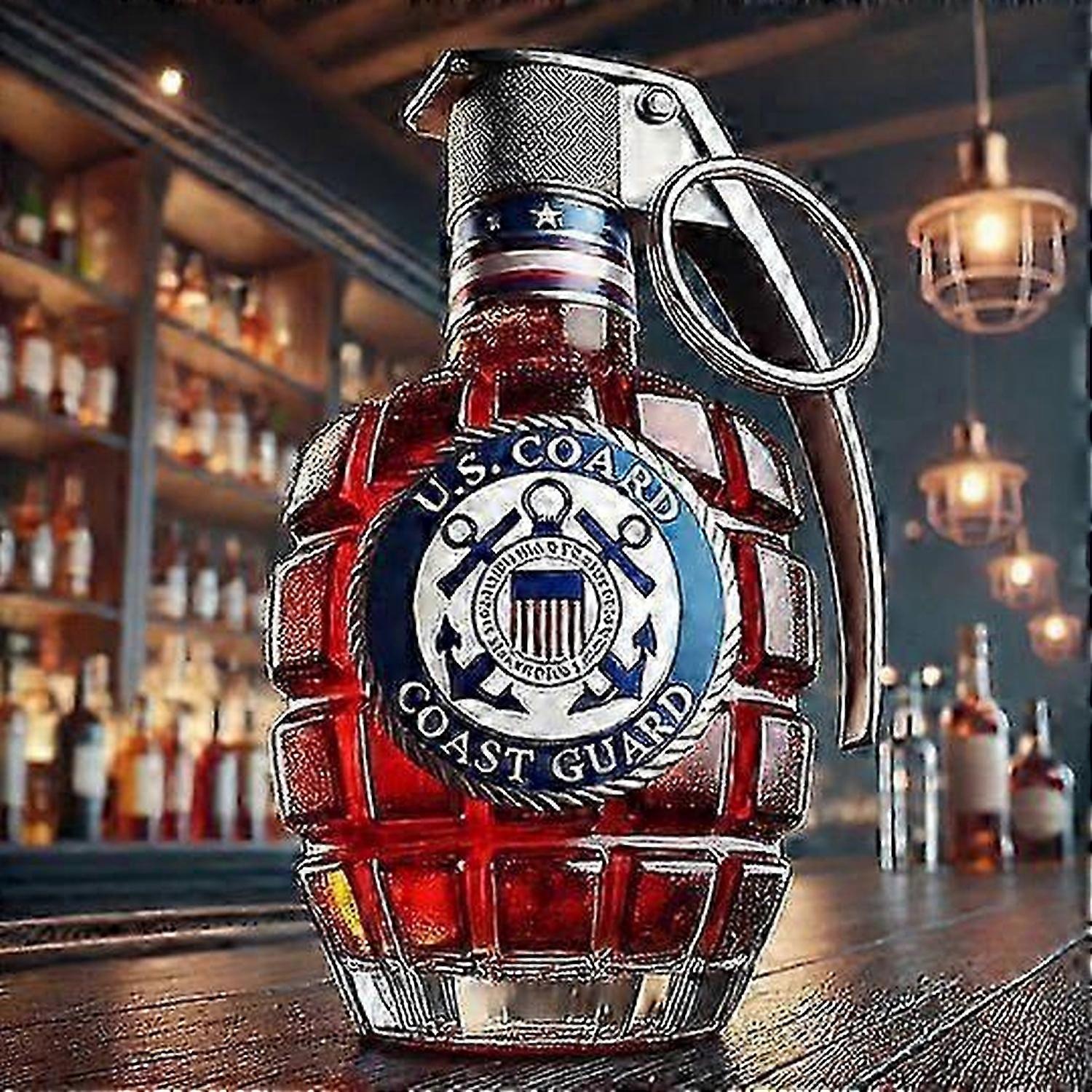 350ml whiskey decanter bald eagle, dachshund, owl, shaped bottle, eagle shaped