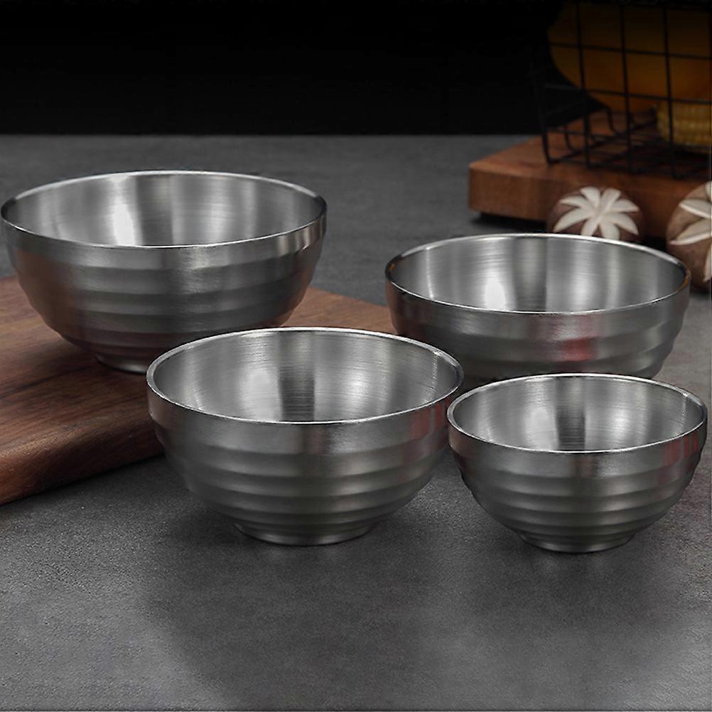 Double Layer Kitchen Bowl For Schools 13X12.2X6.3CM Easy To Clean 1Set