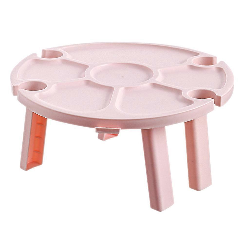 Outdoor Wine Table Folding for Portable Wine Table Plastic Pink