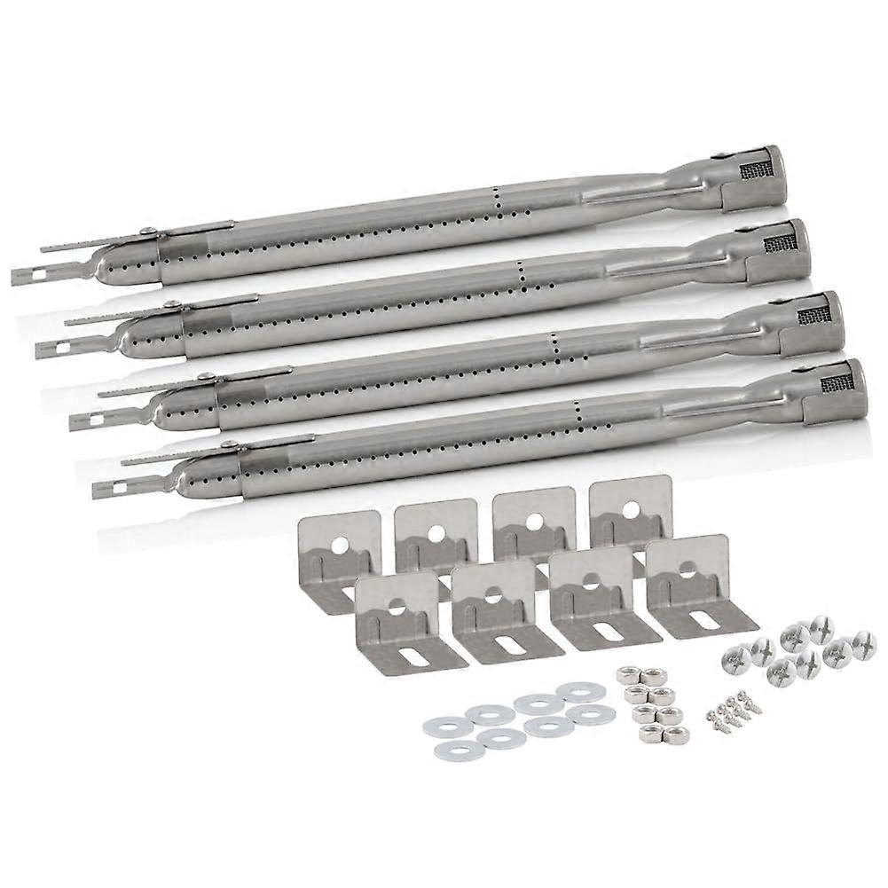 Universal Stainless Steel BBQ Grill Burner Replacement Set with Adjustable Tube Length RustResistant