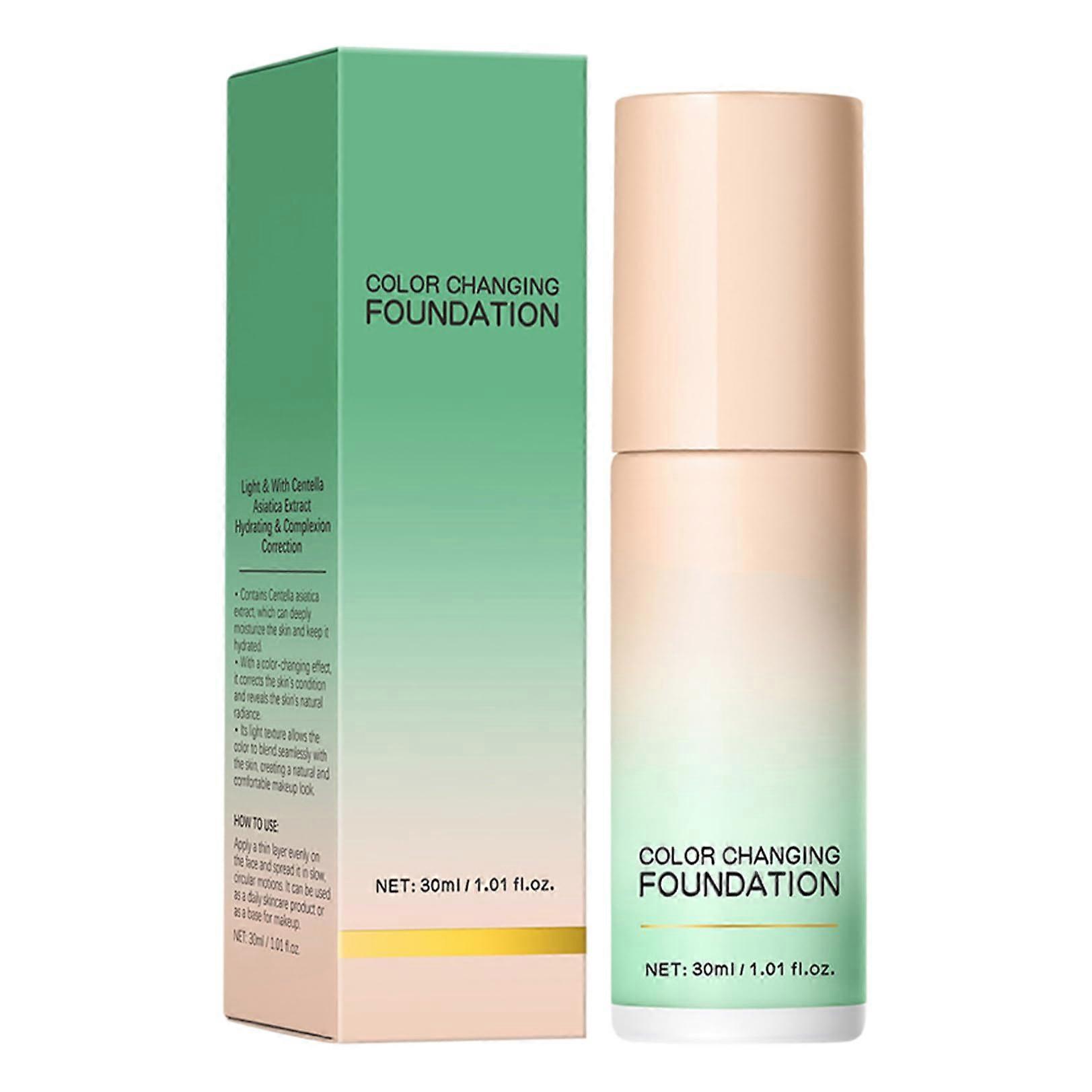 Soft Matte Liquid Foundation 30ml  Coverage Long Lasting Nude Makeup Green