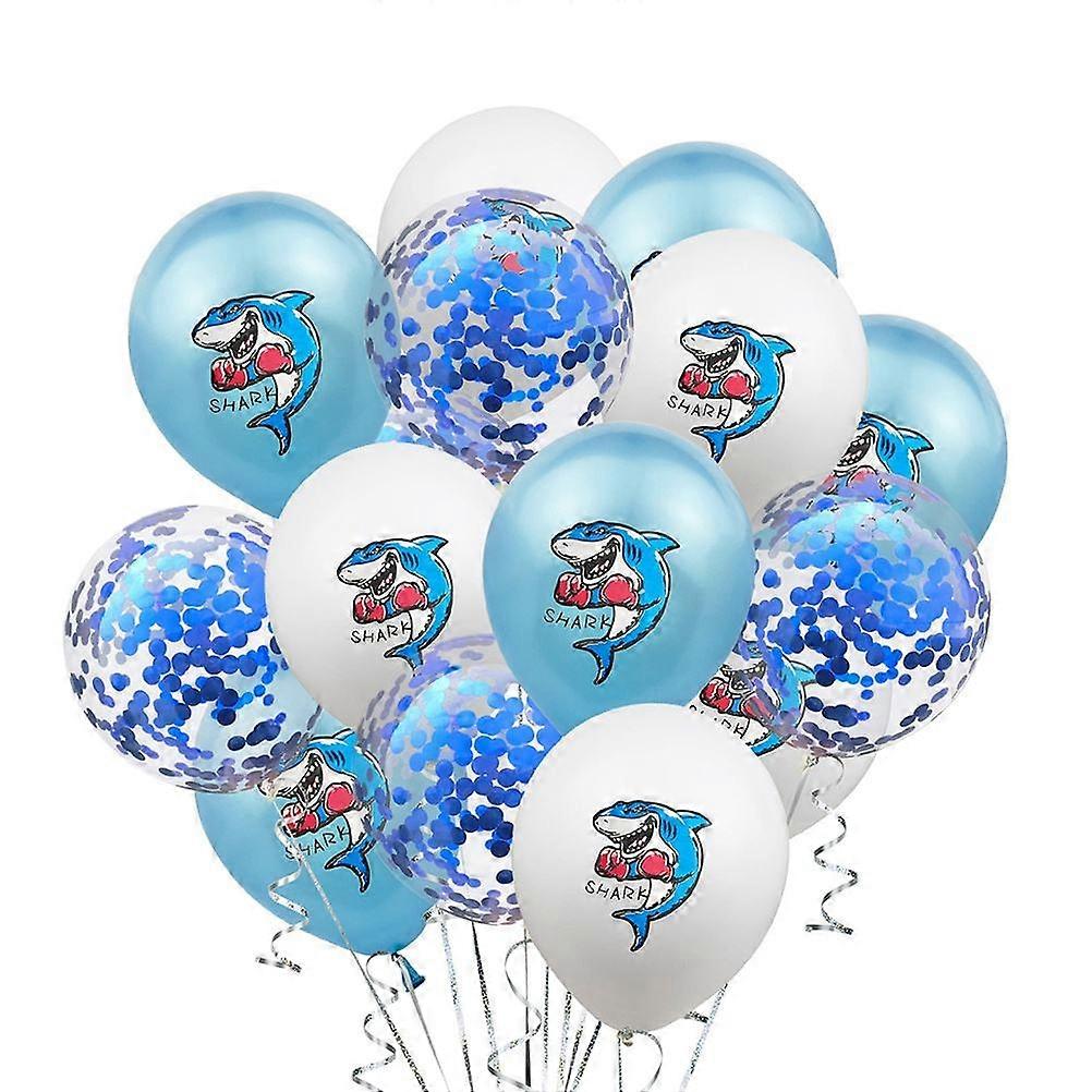 Balloon for Decoration Boxing Shark Pattern Balloon Set with 15Pcs