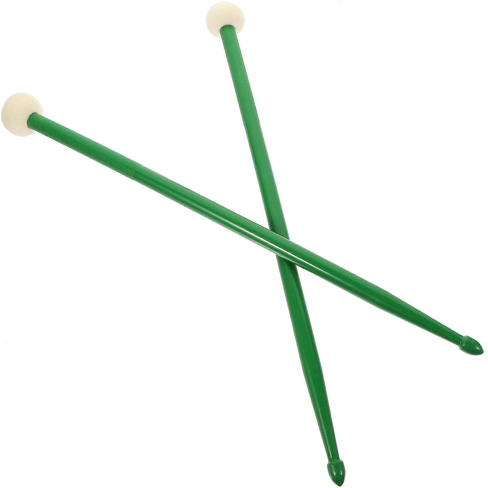 Felt Nylon Double-End Drum Sticks for Drum 1Pair Professional Use Drumsticks