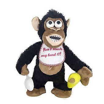 2025 Electric Monkey Plush Toy with Sound Magnetic Banana Control Animated Chimpanzee Doll Gift for Kids