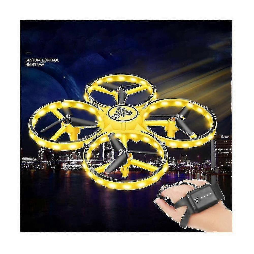 Gravity Induction Four-axis Suspension Watch Induction Obstacle Avoidance Uav Toy Remote Control 26-27s