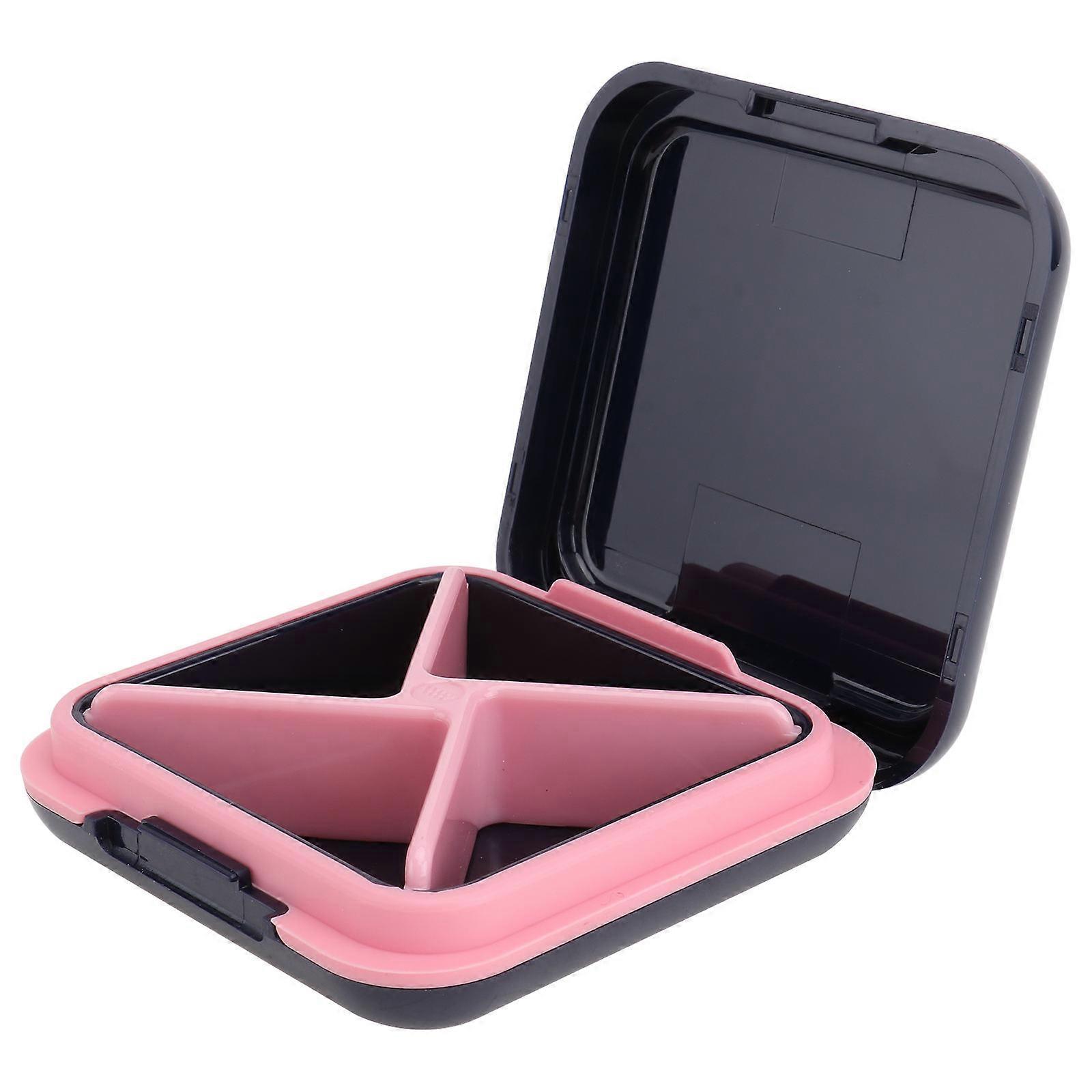 Blue Medicine Organizer Portable Mini Pill Container for Storage 3Pcs