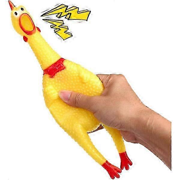 2PCS Rubber Chicken, Novelty Toy.