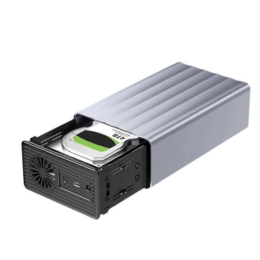 Dual Bay HDD/SSD Case 2.5/3.5 Inch External Hard Drive Enclosure with RAID Function for PC 42TB US Plug