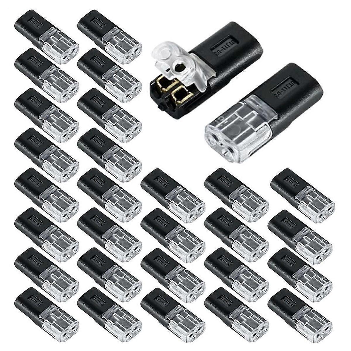 30pcs Toolless Electrical Wire Connectors Set for LED Lights, Trailers, and DIY Projects