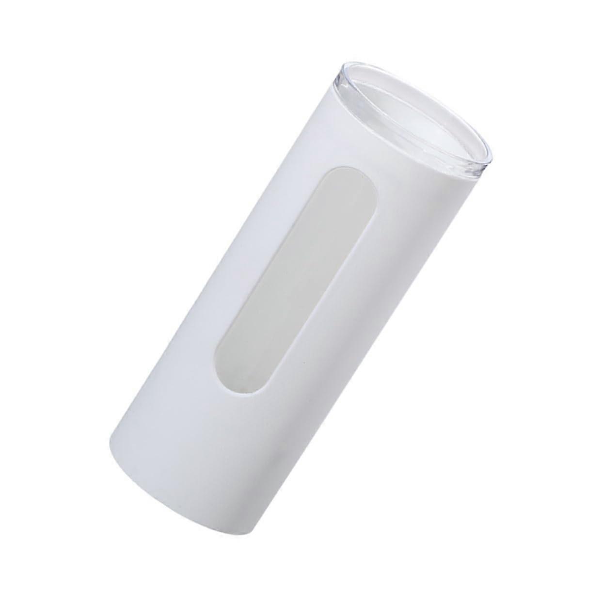 Wall Mounted Cup Dispenser for Water Cooler, Automatic Pull Type, NoPunch Dustproof PP Holder White