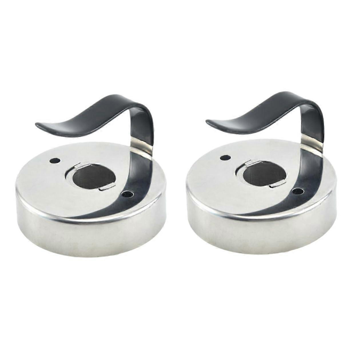 2pcs Stainless Steel Donut Mold NonStick Reusable Round Mousse Cake Baking Tool