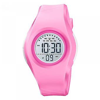 Veeki Kids Digital Sport Watch Outdoor Waterproof Watch LED Alarm Stopwatch Child Wristwatch,Toddler Child Watch for Age 3-10Wrist Boys, Girls(pink)