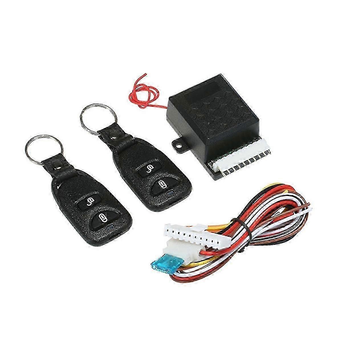 Universal Car Remote Central Locking System with Keyless Entry 2 Remote Controls for 12V Vehicles