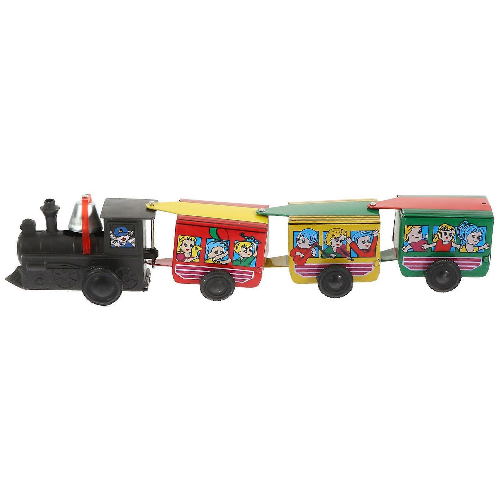 Wind Up Train Toy Kid Early Learning Clockwork Toy Home Decorative Ornament