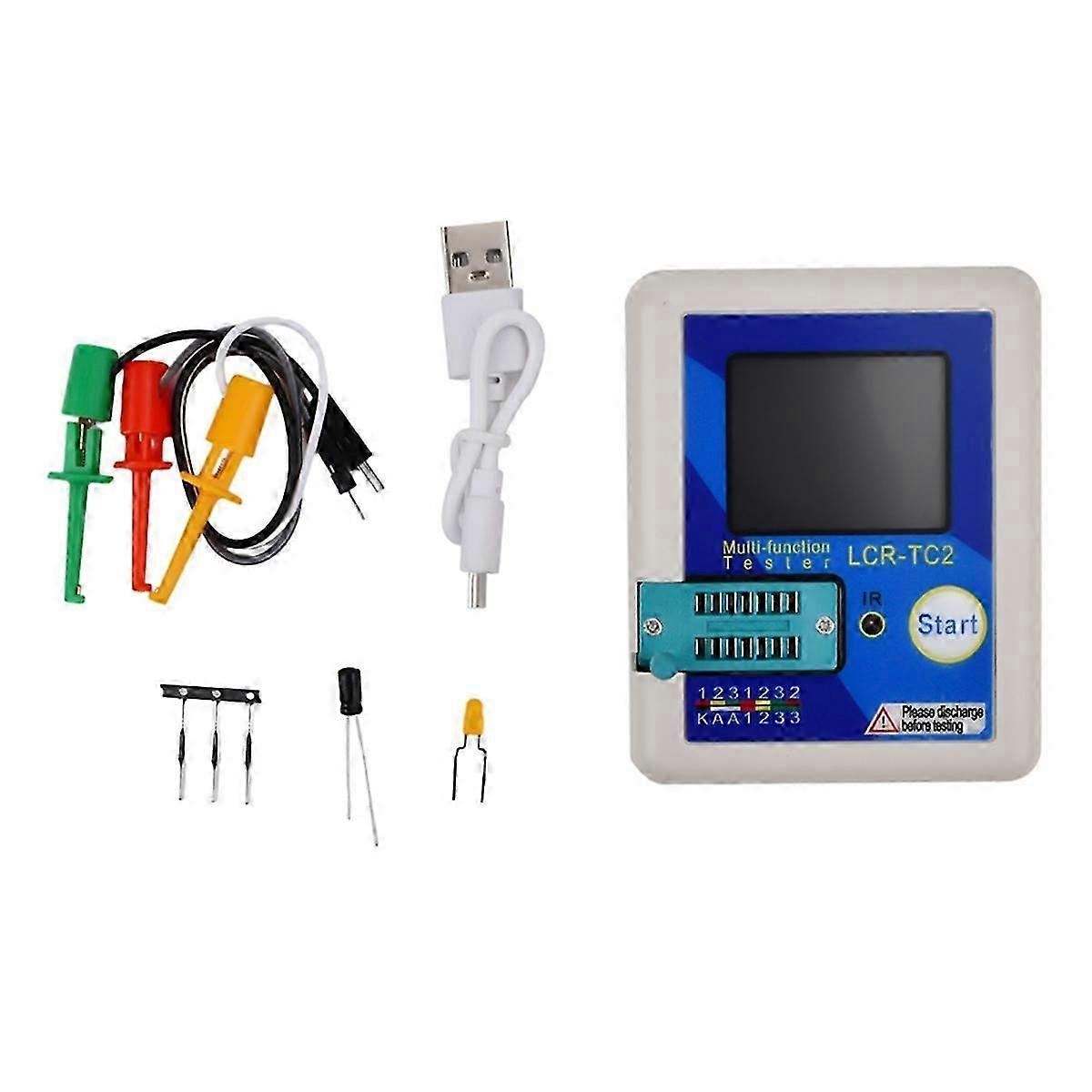 -TC2 Upgraded High Precision Multifunctional Diode Triode Capacitance Meter Backlight Transistor Te