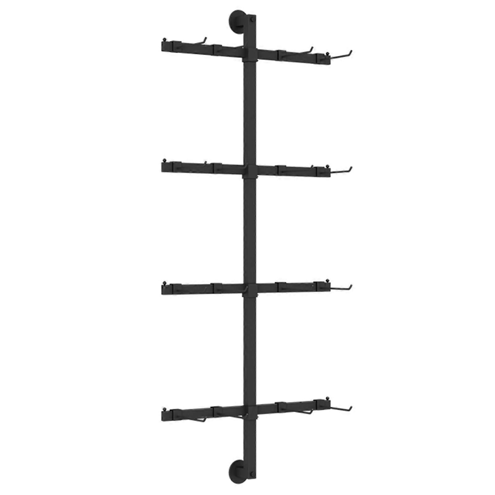 Wall Mounted Display Rack 40x100CM Black for Socks Accessories Clothing Store SpaceSaving