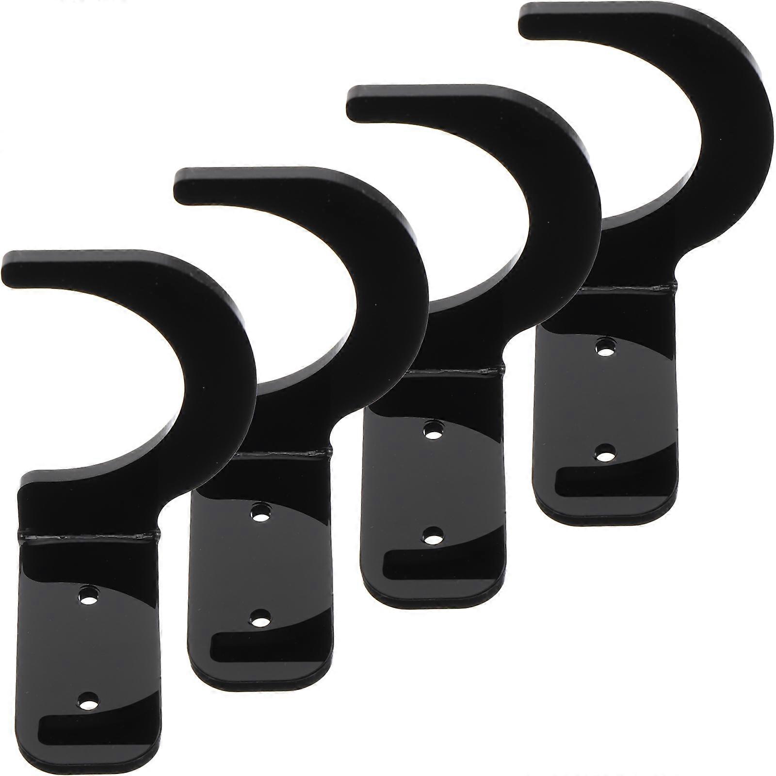 Black Acrylic Baseball Bat Stand for Displaying 5Sets with Screws