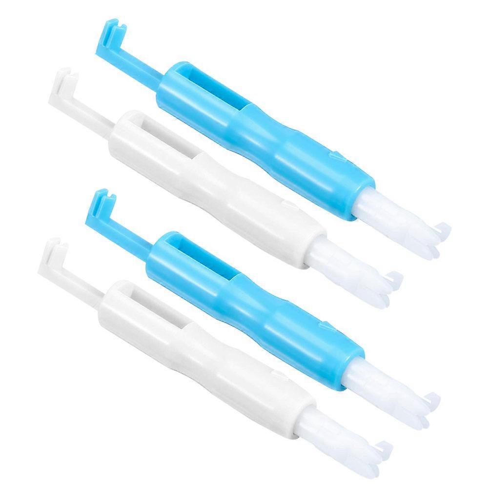 Household Sewing Accessories Automatic Needle Threader Tool 4Pcs Plastic
