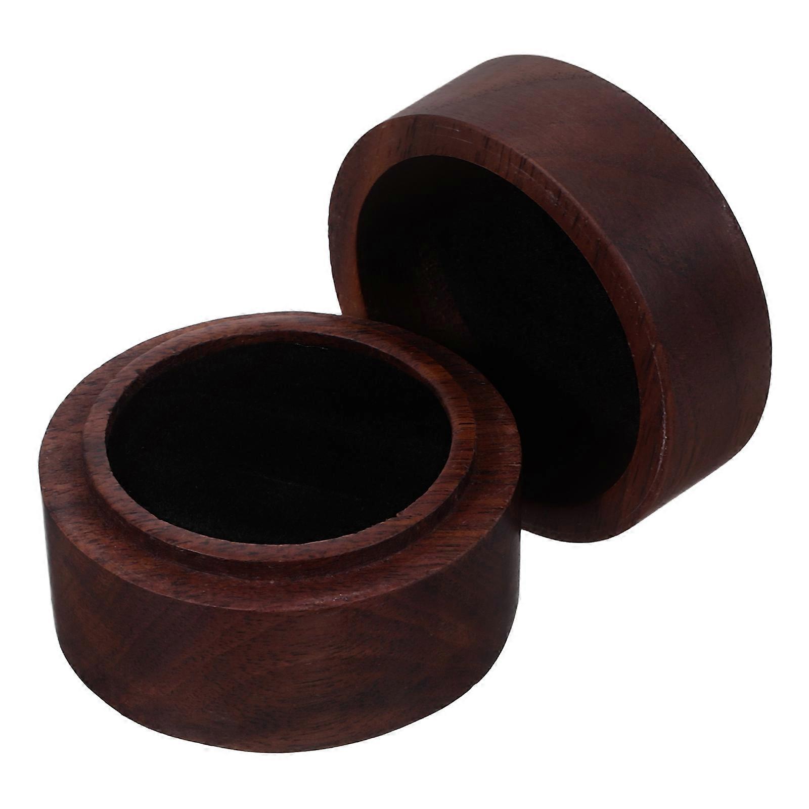Ring Box for Proposal Wooden Engagement Ring Storage Case