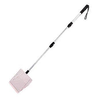 Heavy Duty Metal Cat Litter Scoop with Comfort Grip Handle and Hollow Sifting Slots for MultiCat Homes
