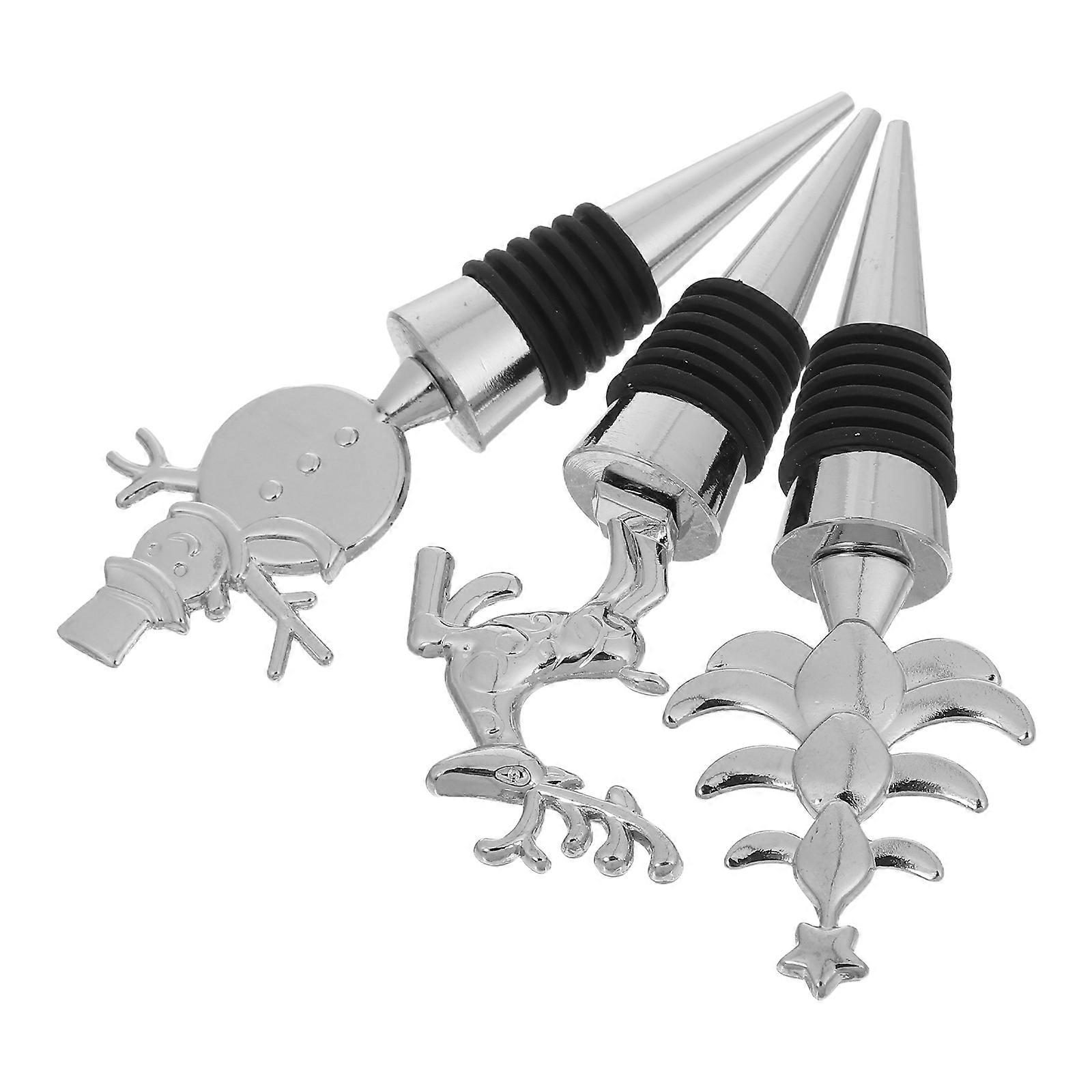 Christmas Metal Plug Leakproof 3Pcs Set
