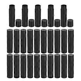 Black Storage Tubes Empty Lip Balm Tubes for 30Pcs DIY Lip Pomade Containers