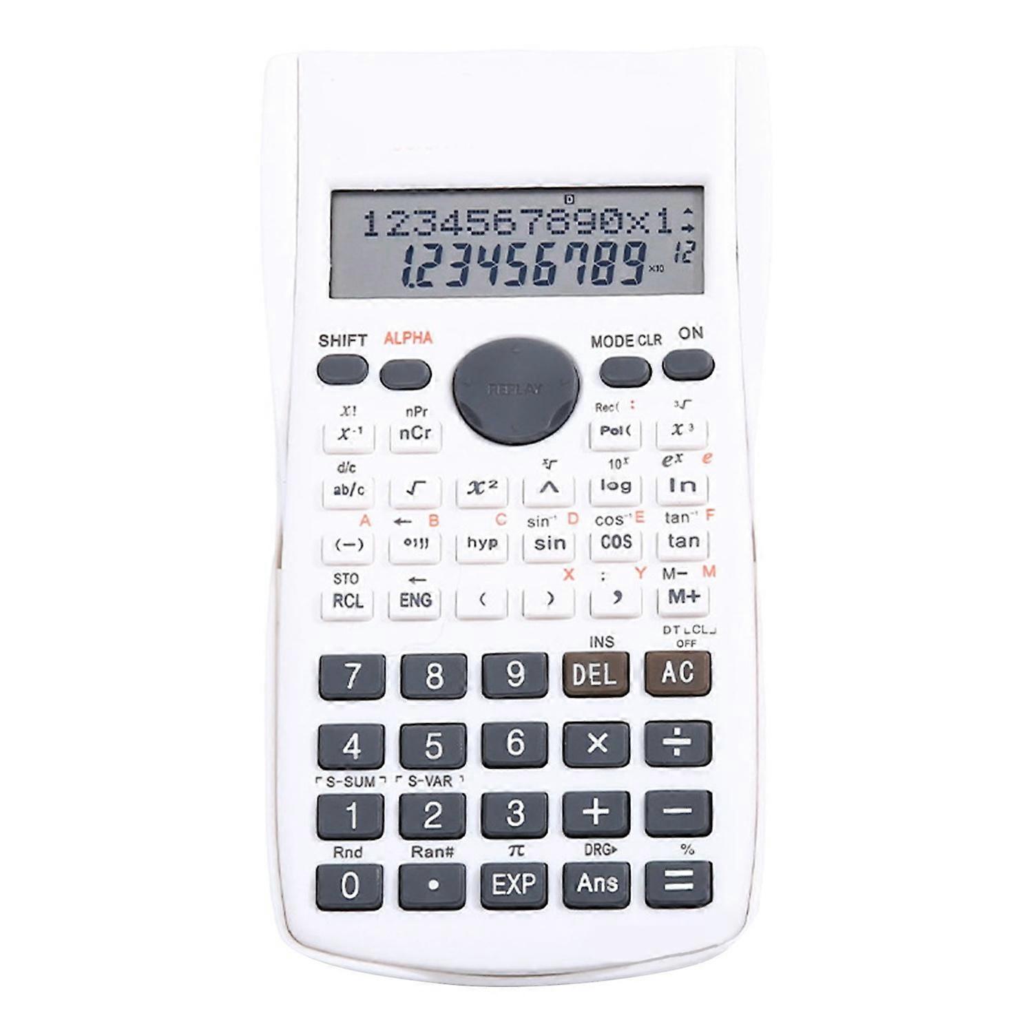 Feature:
1. MULTIFUNCTIONAL DESIGN: Calculators include trigonometric functions, exponential calcula