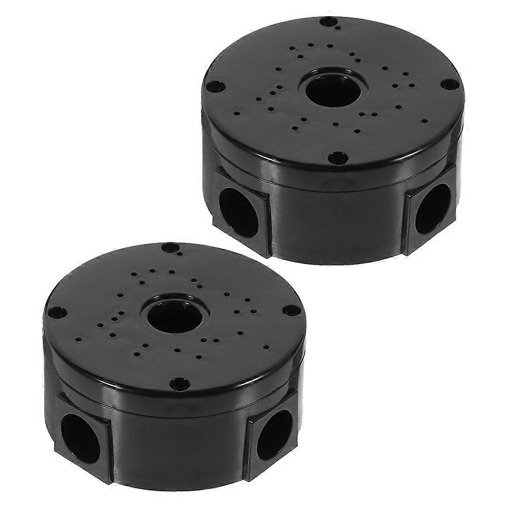 Weatherproof Electrical Junction Box for Security Cameras 2Pcs Black