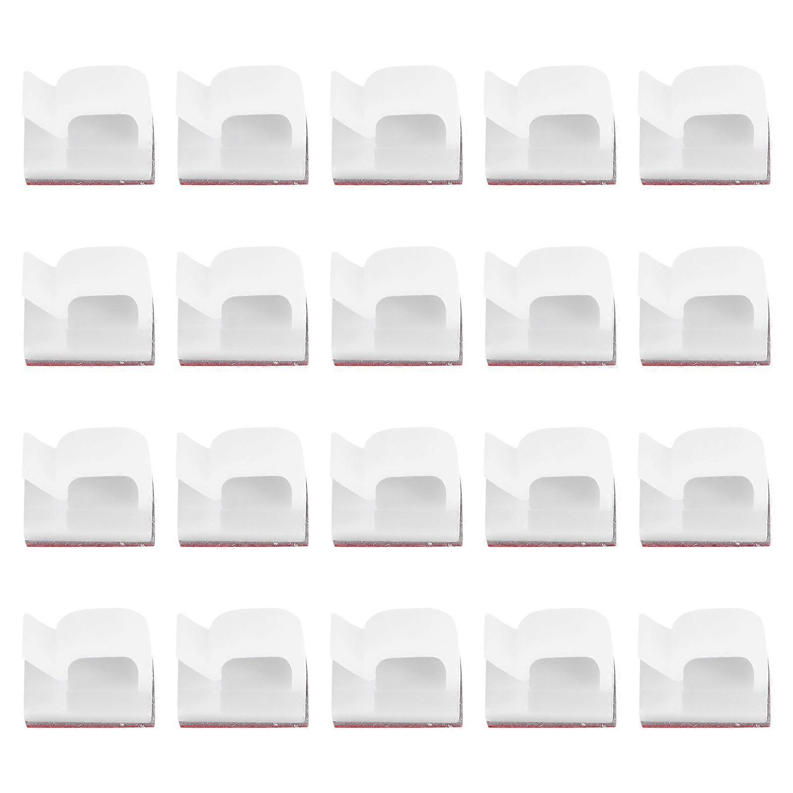 Mini Cable Clips Self Adhesive Hook for Cable 100Pcs Transparent Ap66 Material