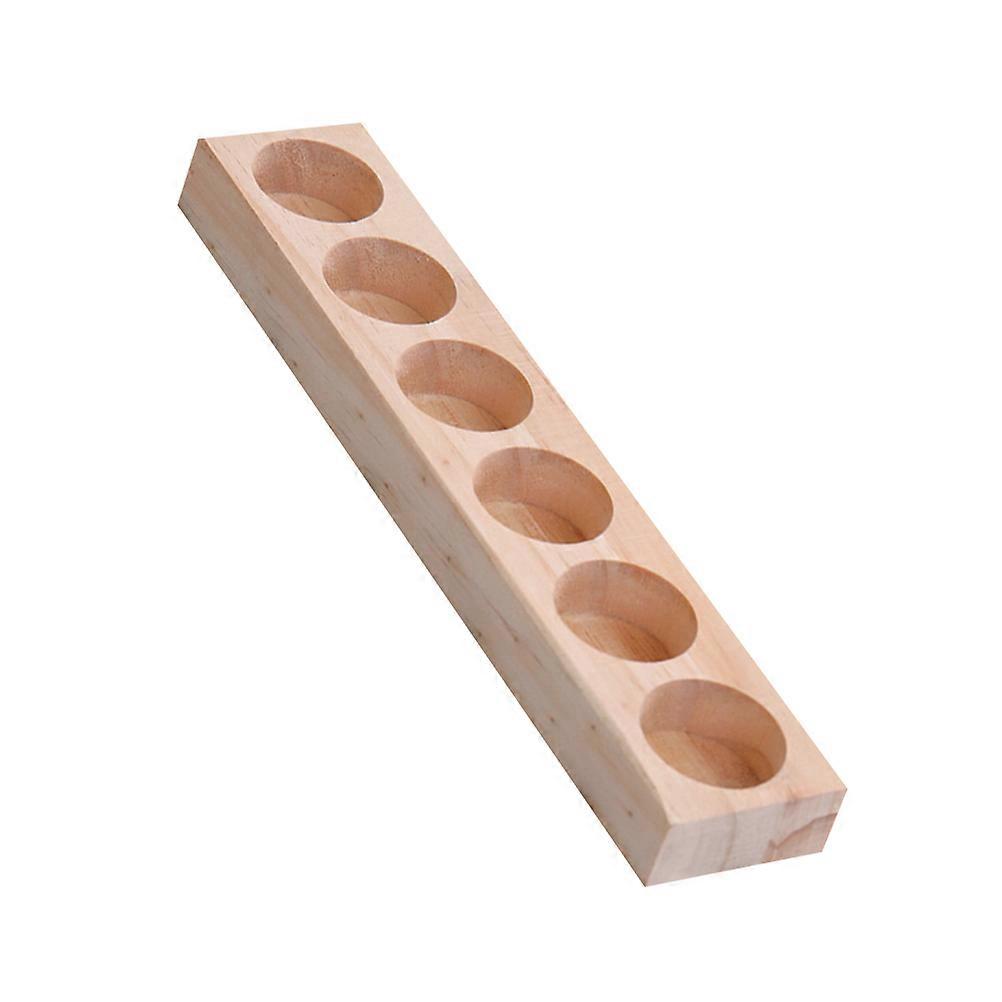 Solid Wood Shelf Desktop Storage Rack for Essential Oil Storage Use