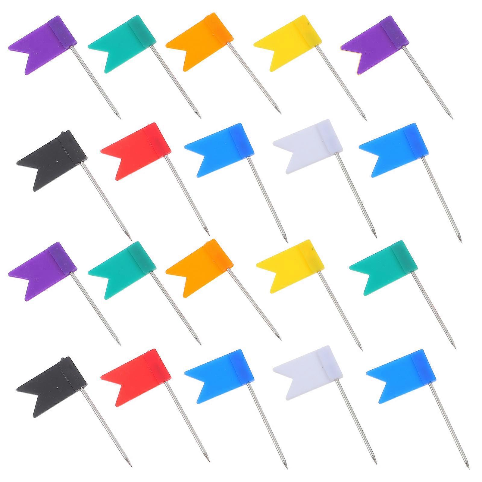 Map Marker Flag Push Pins for Corkboard 160Pcs Assorted for Office Use