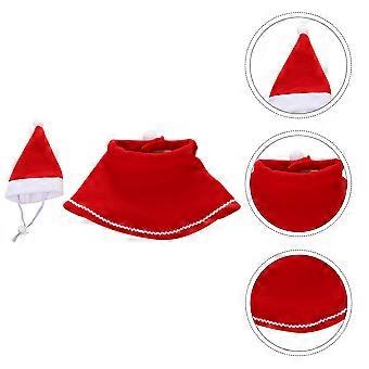 Conjunto de capa y gorro para mascotas, disfraz de cosplay para perros y gatos, 1 juego.