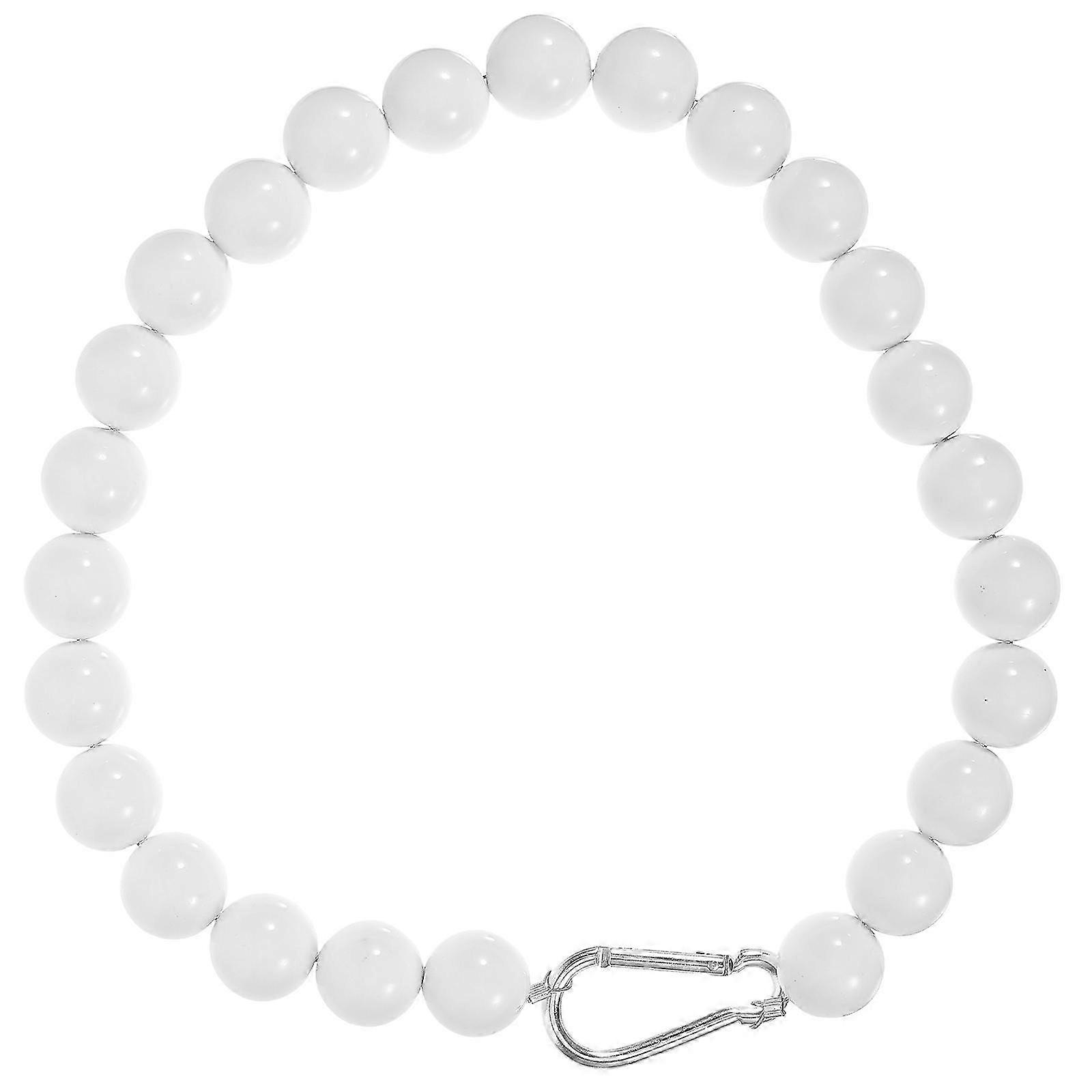 Flagpole Retainer Ring with Windproof Guide Chain for Secure Flag Attachment on Outdoor Flagpoles