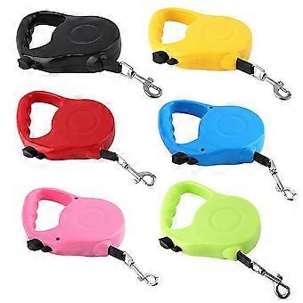 Correa retráctil para perros, 5 m de largo, nailon y plástico, correa de entrenamiento extensible para exteriores para perros de menos de 15 kg (33 lbs).