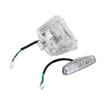 12V Head Rear Tail Light Lamp Dinosaur Style Fit for 50cc 70cc 110cc Quad Dirt Bike ATV