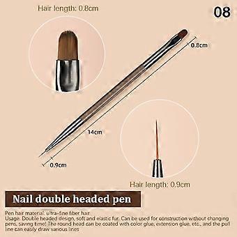 Nail Design Art Pen Brush Painting Brush Uv Gel Extension Drawing Carving Pen Diy Manicure Tool Nail Brush