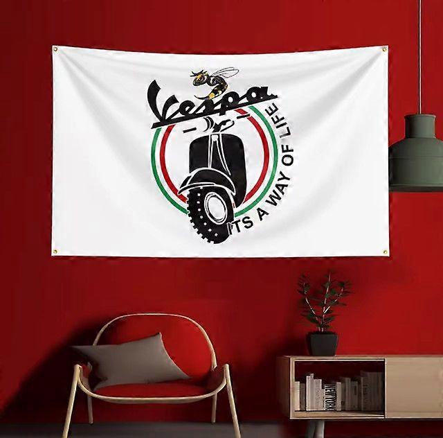 Vespa Scooter Logo Flagg AG00951