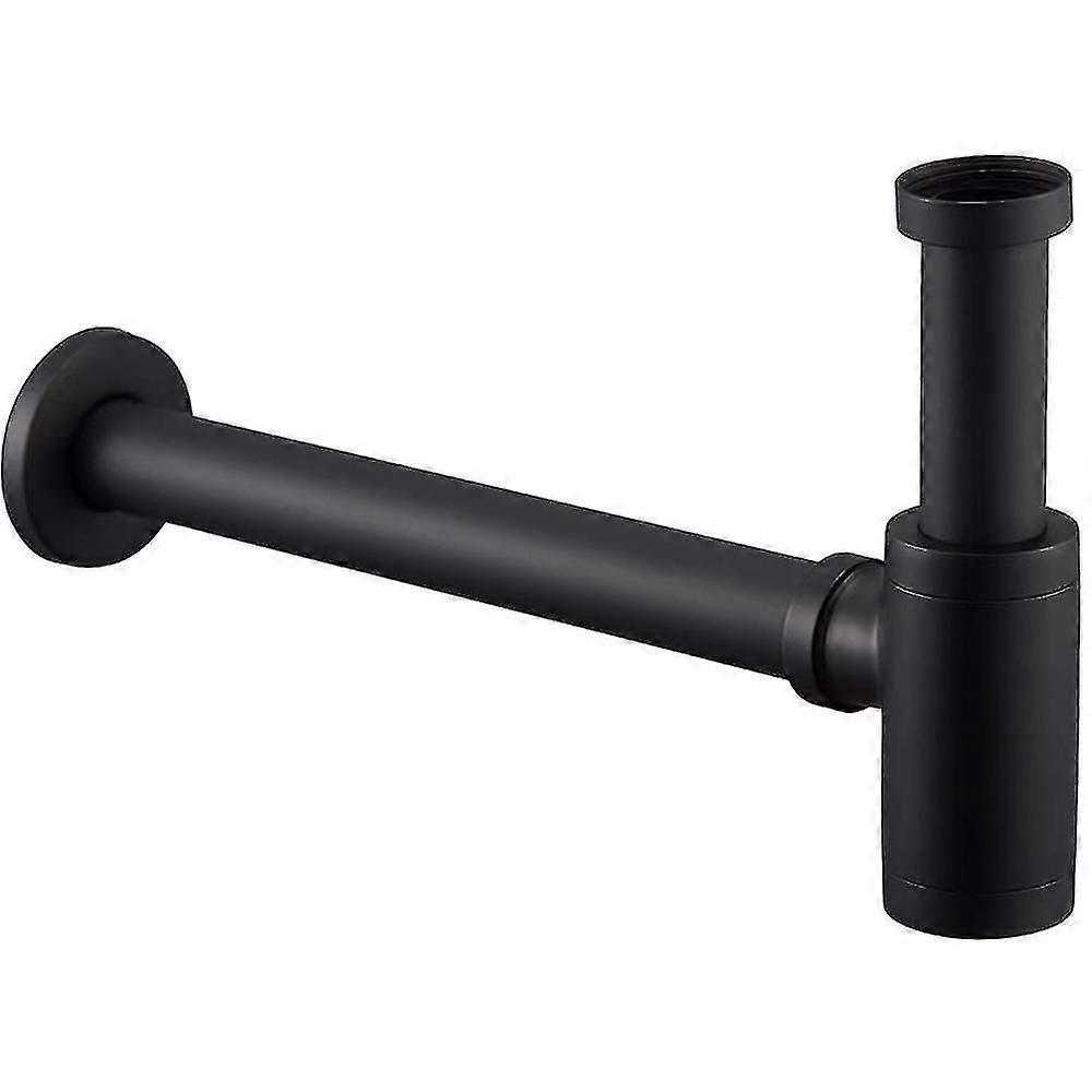 Space Saver Basin Waste Trap Self Closing,matte Black