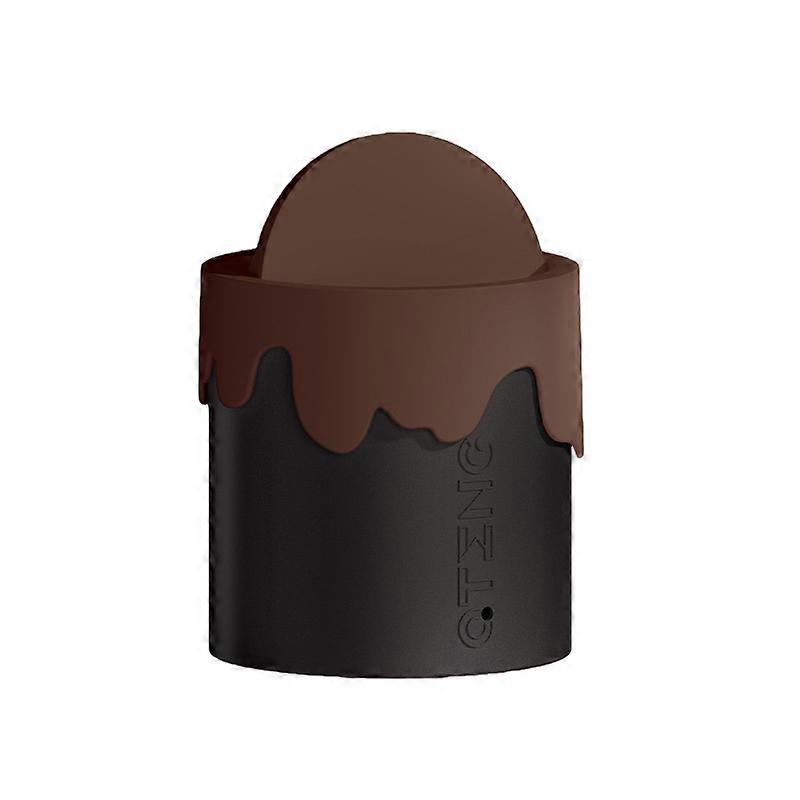 Cute Chocolate Drip Desktop Trash Can with Lid, Mini Bin