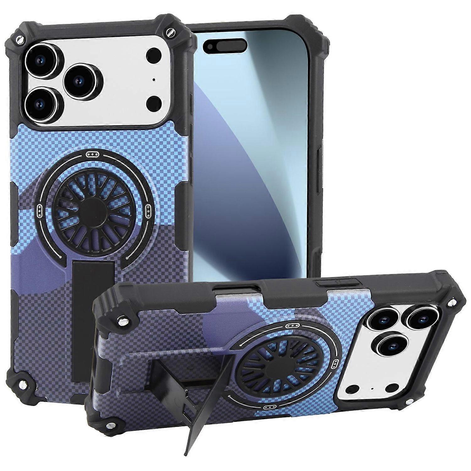 For Apple iPhone 17 Pro Max Camouflage MagSafe 360 ​​Ring Hybrid Kickstand Case