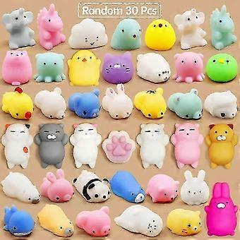 30-pack mini-mochi squishy-speelgoed | Kawaii dieren als stressverlichtende feestartikelen voor kinderen_c*