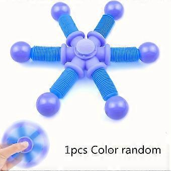 Fidget Spinner-leksak, sensorisk stresslindrande leksak för barn och vuxna, 1-pack slumpmässig färg, påskkorgfyllare alla hjärtans dag-present