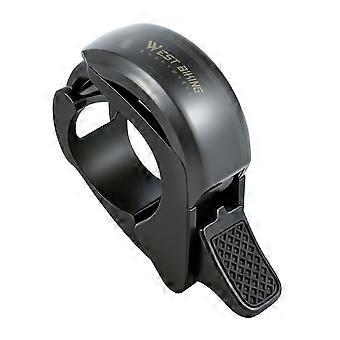 Campanello per bicicletta WEST BIKING YP0706076 in lega di alluminio con design a balena, invisibile, per manubri da mountain bike e bici da strada, 22,2-31,8 mm.