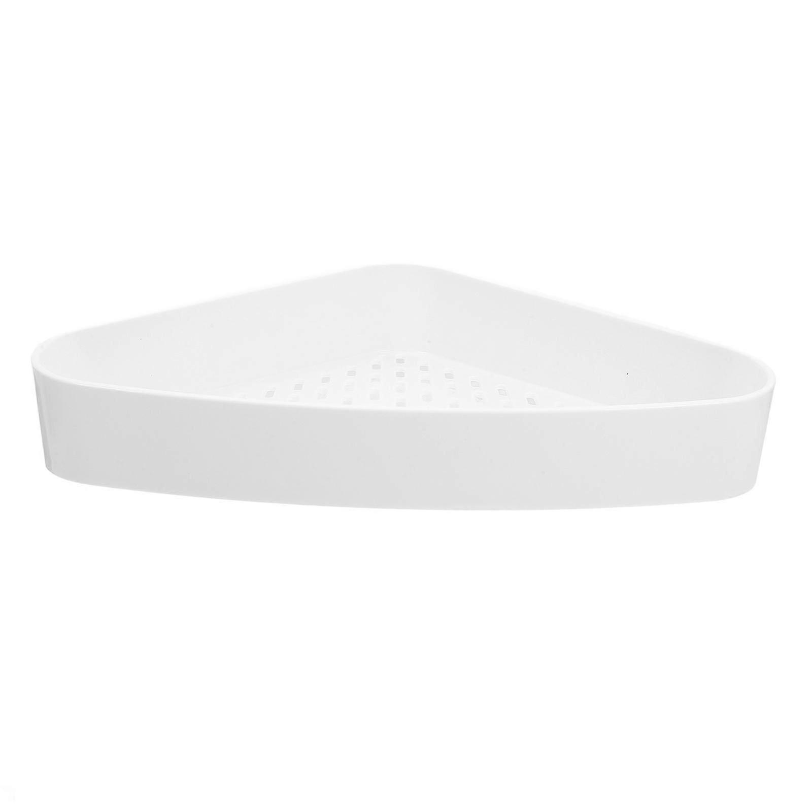 Wall Mounted Corner Shelf | Plastic Bathroom Storage Rack | 1Pcs