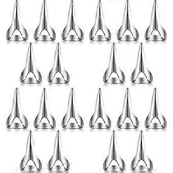 Hair Braiding Tool - 20 Pcs Metal Hair Parting & Sectioning Rings for Braids Extensions & Coloring Silver