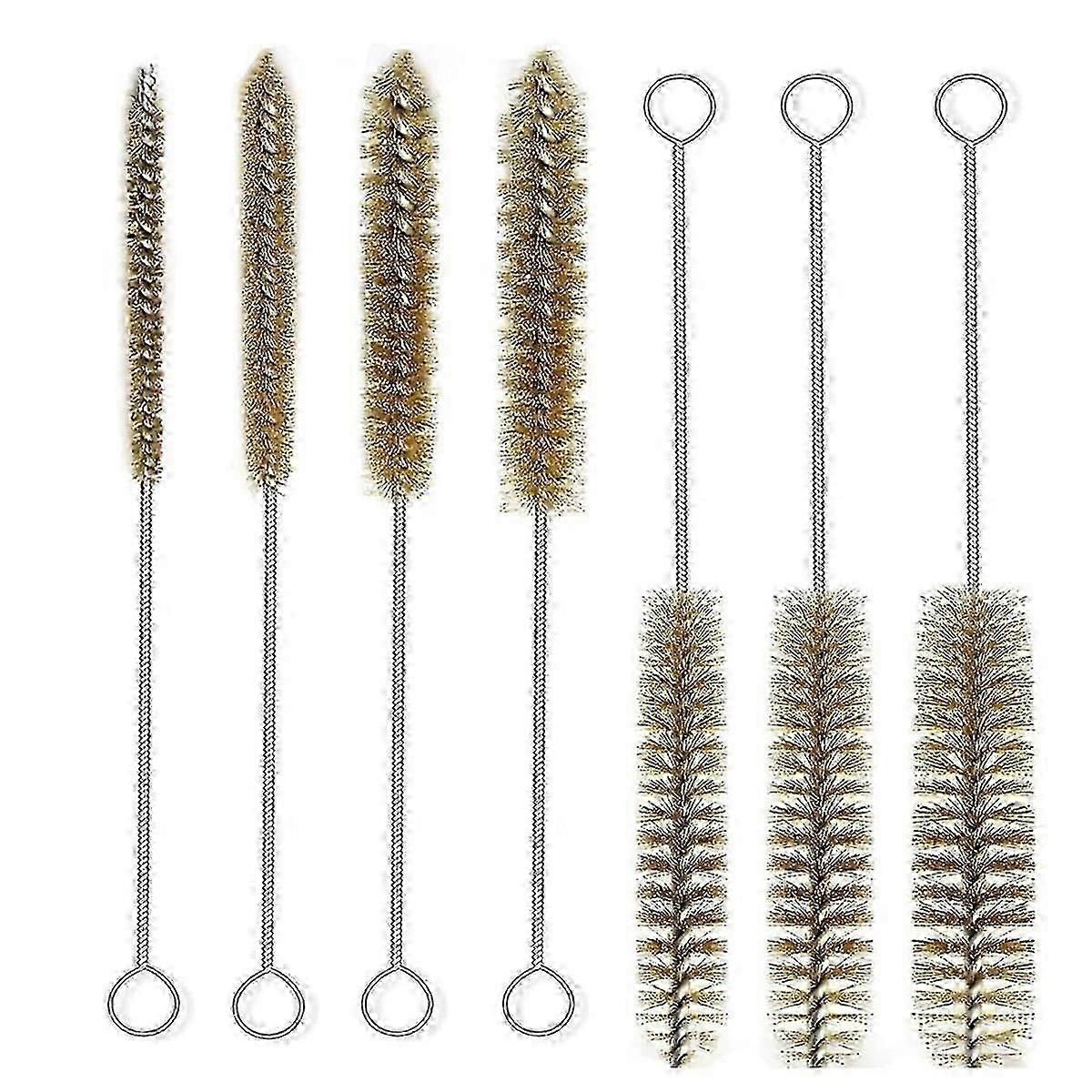 Juego de cepillos de alambre de latón multiusos para tubos y botellas, 3 piezas OD